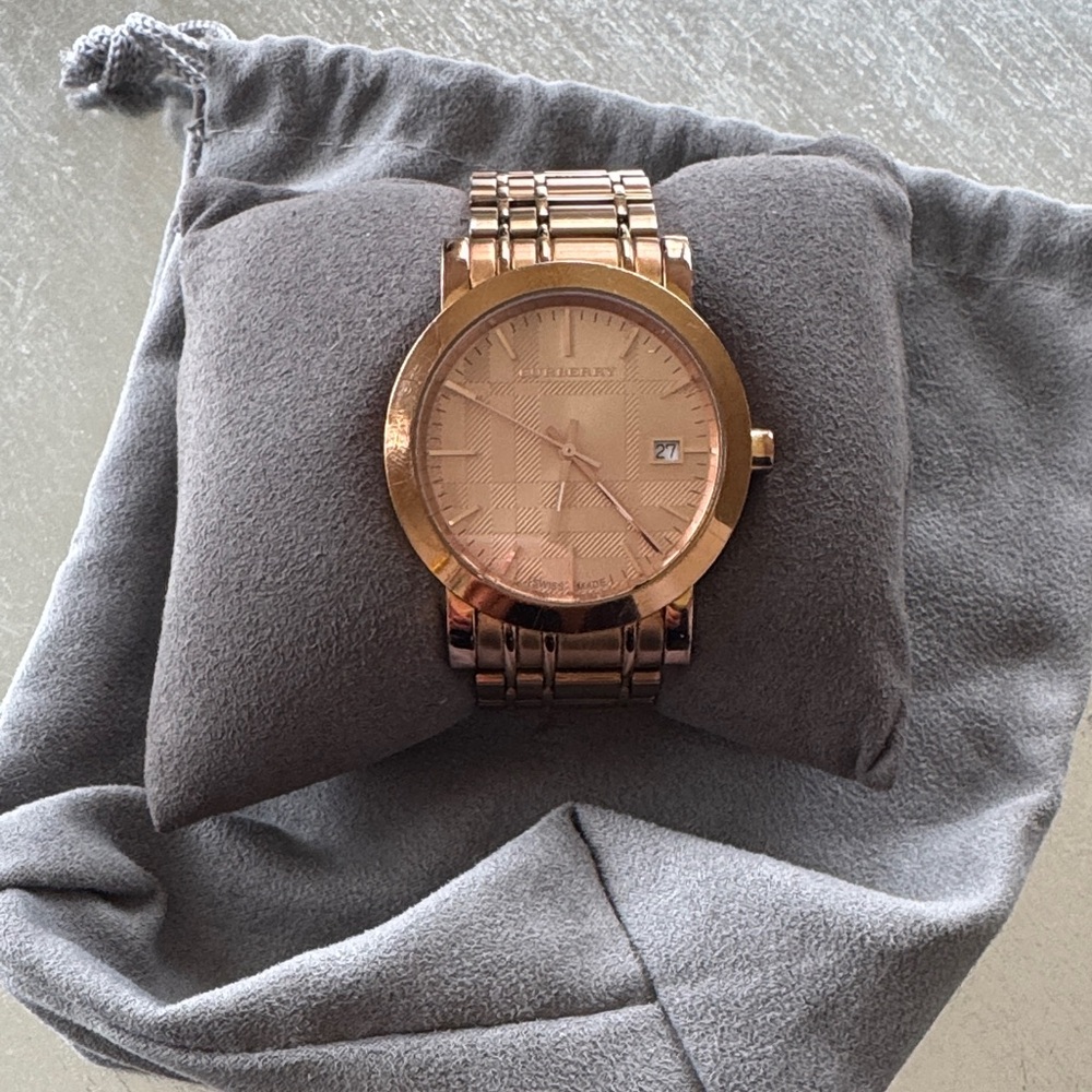 Rose Gold Burberry Watch
